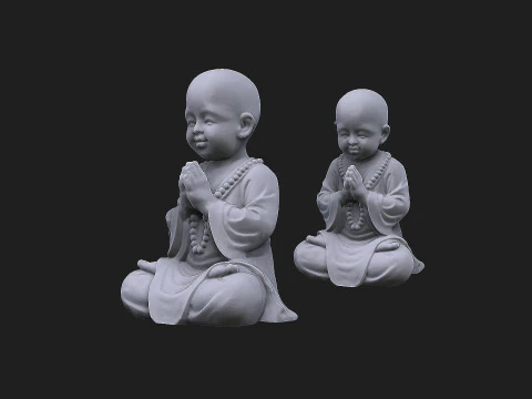 Baby monk 3D Model