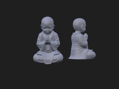 Baby monk 3D Model
