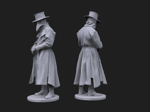 Plague doctor 3D Model