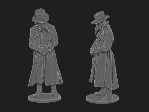 Plague doctor 3D Model