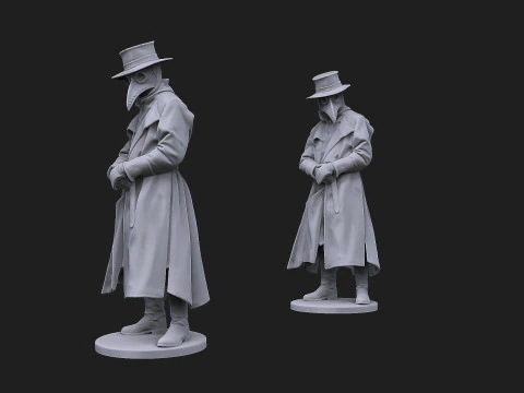 Plague doctor 3D Model