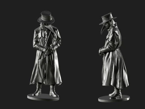 Plague doctor 3D Model