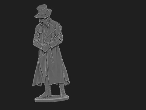 Plague doctor 3D Model