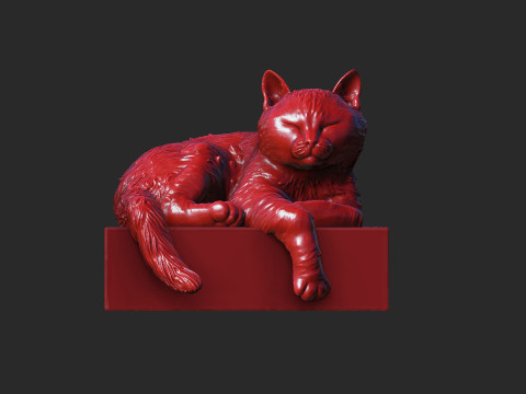 Cat bookholder 3D Model