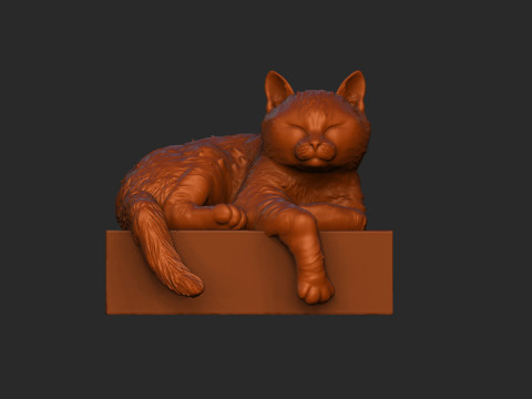 Cat bookholder 3D Model