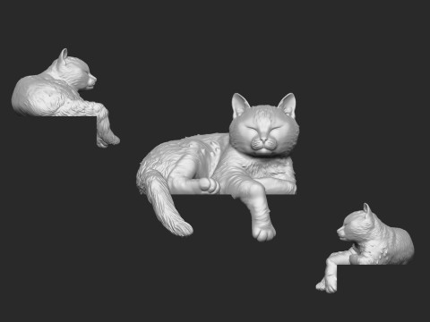 Cat bookholder 3D Model