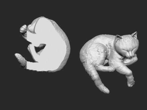 Cat bookholder 3D Model