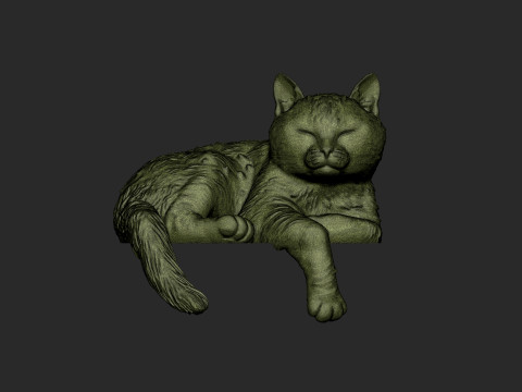 Cat bookholder 3D Model
