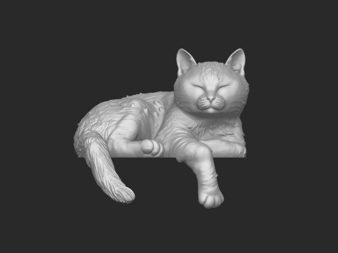 Cat bookholder 3D Model