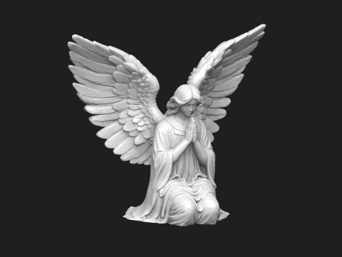 Modlący się anioł Model 3D