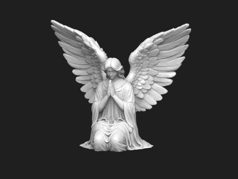 Modlący się anioł Model 3D