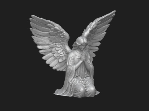 Modlący się anioł Model 3D