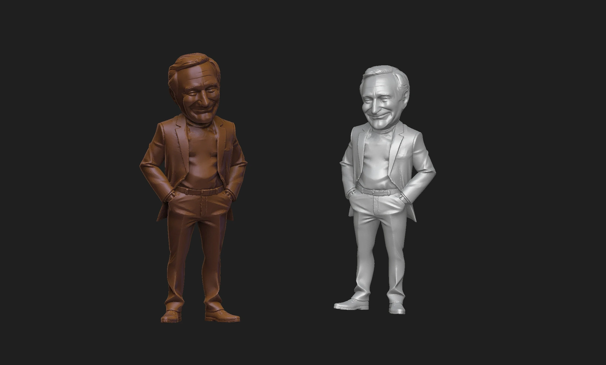 Robin Williams 3D Model .c4d .max .obj .3ds .fbx .stl .blend