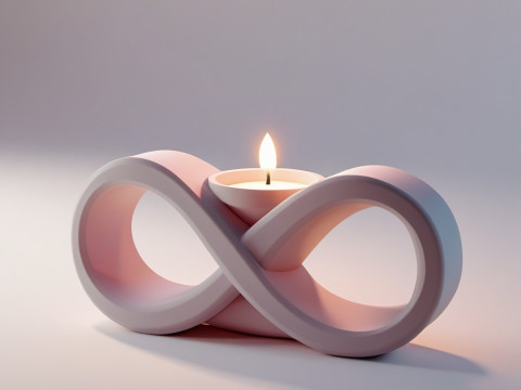 Candelabro para el d&iacute;a de San Valent&iacute;n. Modelo 3D