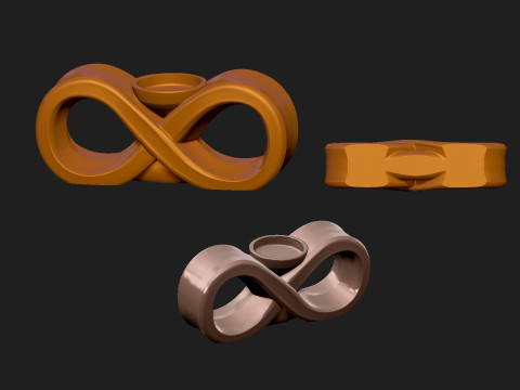 Tempat lilin untuk hari valentine Model 3D