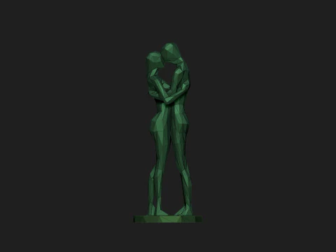 Soyut &ccedil;ift 3D Model