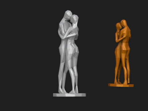 Soyut &ccedil;ift 3D Model