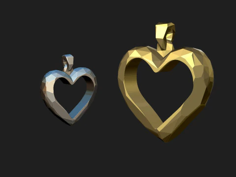 Hearth pendant 3D Model