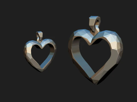 Hearth pendant 3D Model