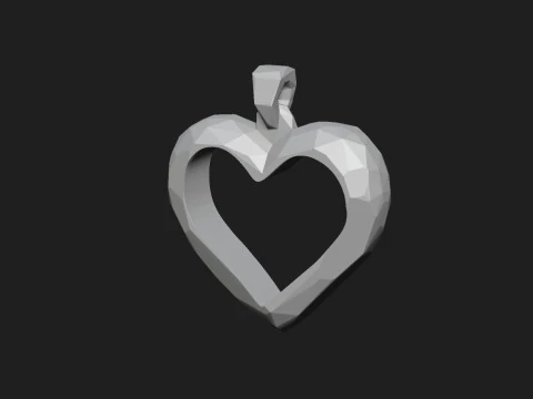 Hearth pendant 3D Model