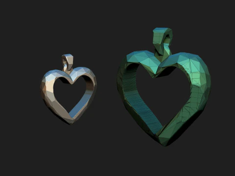 Hearth pendant 3D Model