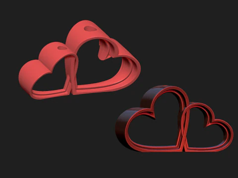 Double hearth holder 3D Model