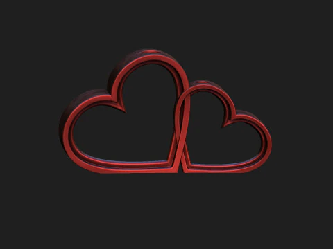 Double hearth holder 3D Model