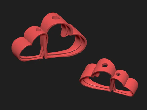 Double hearth holder 3D Model