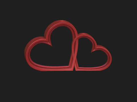 Double hearth holder 3D Model