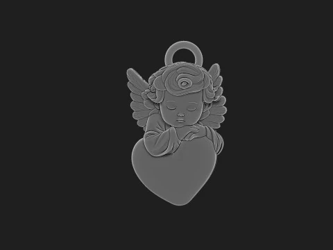 Angel keychain 3D Model