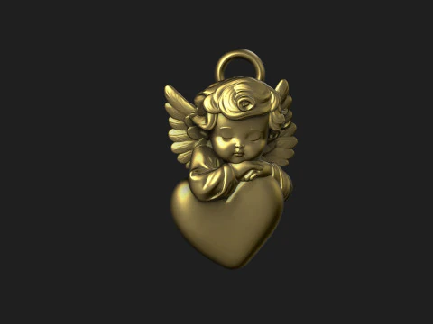 Angel keychain 3D Model