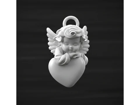 Angel keychain 3D Model