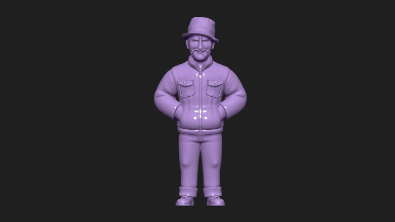 M&eacute;canicien ivre Modèle 3D .c4d .max .obj .3ds .fbx .stl .blend 