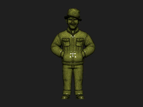 M&eacute;canicien ivre Modèle 3D