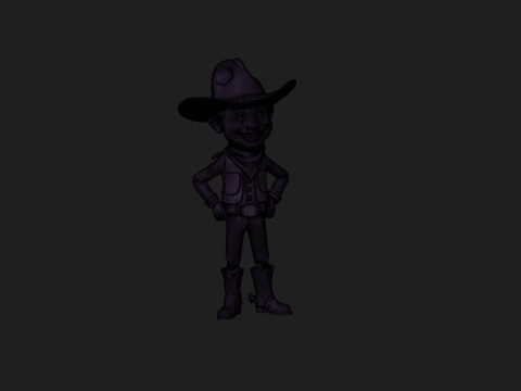 Cartoon cowboyjongen 3D Model