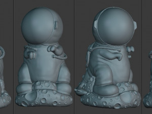 Dinosaur astronaut 3d print 3D Model