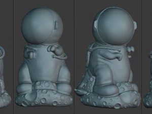 Impresi&oacute;n 3d de dinosaurio astronauta Modelo 3D