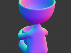 Human pot print3d Model 3D