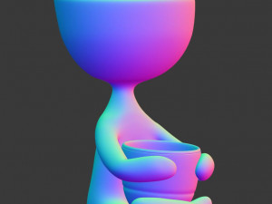 Human pot print3d Model 3D