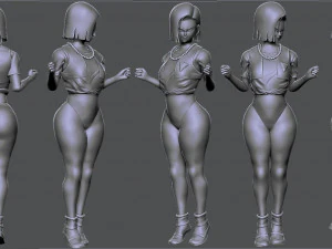 Androide 18 Modelo 3D