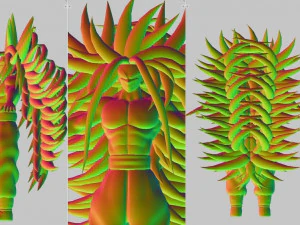 손오공 초사이어인 인피니토 3D 모델