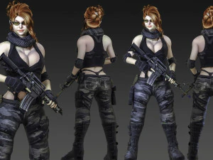 ओलिविया कोलिन्स भाड़े का व्यक्ति 3D मॉडल