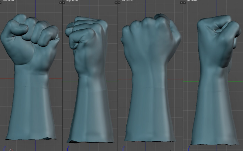 Fist print3d Modelo 3D .c4d .max .obj .3ds .fbx .stl .blend 