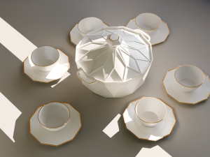 A Ceramic Dinnerware for The moroccan soup 3D Model