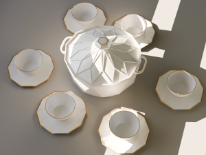 A Ceramic Dinnerware for The moroccan soup 3D Model