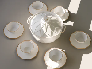 A Ceramic Dinnerware for The moroccan soup 3D Model