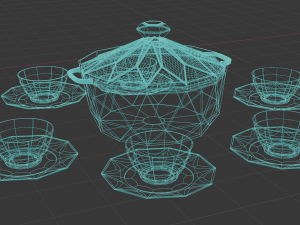 A Ceramic Dinnerware for The moroccan soup 3D Model