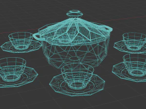 A Ceramic Dinnerware for The moroccan soup 3D Model