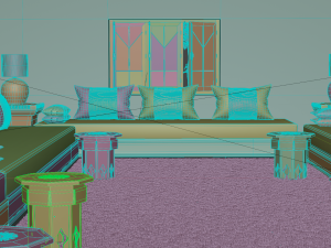 3D Moroccan living Room Model 3D