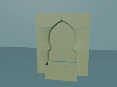 The Moroccan traditional Fountain 3D Model